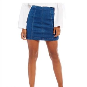 Olive Green FREE PEOPLE modern femme skirt